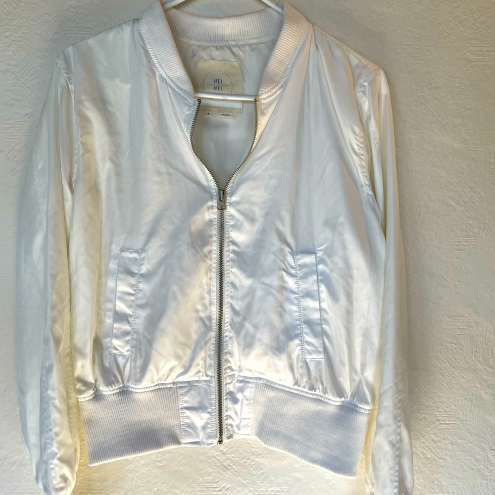 White Bomber Jacket